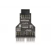 DeLOCK 60045 cable gender changer 9 pin USB 2.0 2 x 9 pin header Black