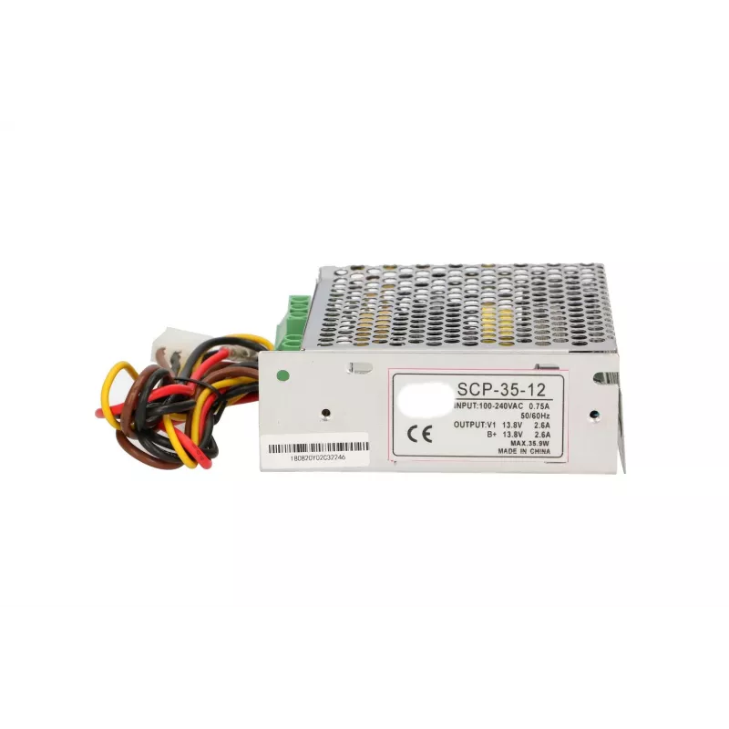Power supply with battery charger Extralink SCP-35-12 13.8V 35W 12V metal housing, 100–240V AC input