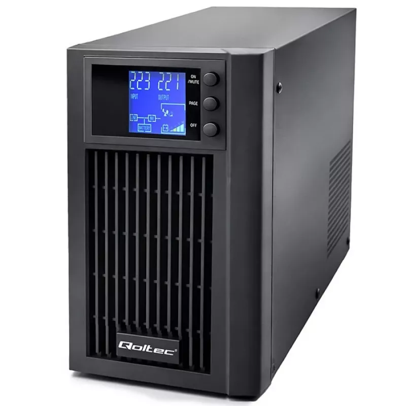 UPS QOLTEC Pure Sine Wave 3kVA 2400W with AVR and LCD display