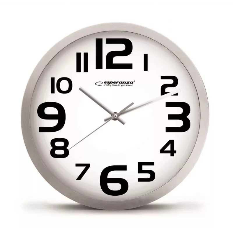 Esperanza EHC013K Wall Clock - Zurich - Black Quartz clock Oval Black, White