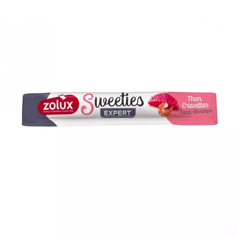 ZOLUX cat treats Sweeties Tuna with Shrimps 14 g — fish paste snack, tube, 90% moisture