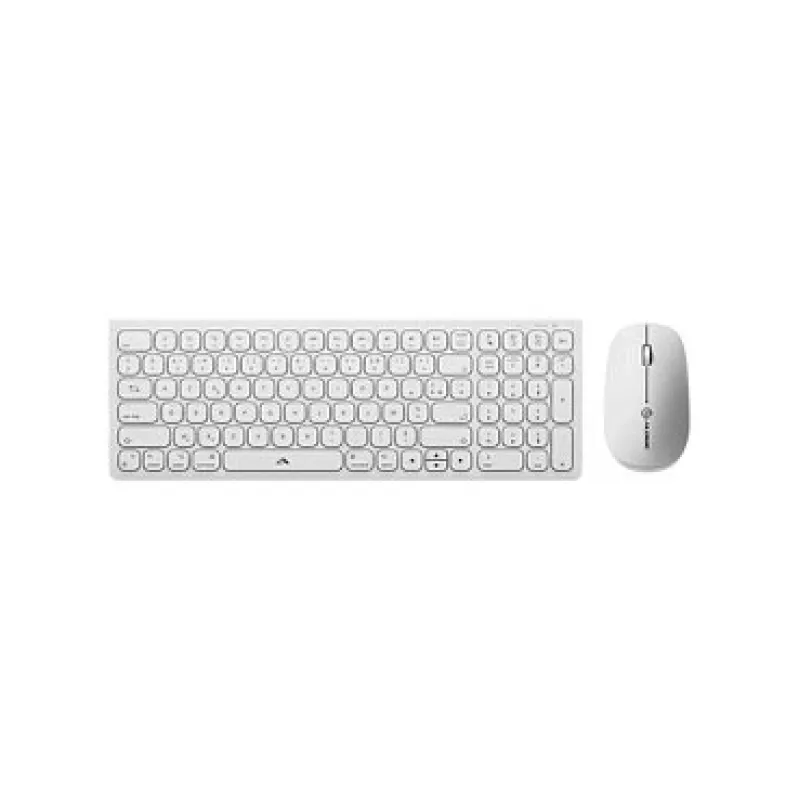 Alogic Echelon Compact USB-C BT Keyboard German+ Mouse White - Keyboard - USB Type C - Keyboard - USB Type C