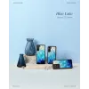 Phone case iKins for Samsung Galaxy S21+ — protective back cover, blue lake black