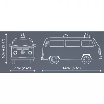 Cobi Model Kit Volkswagen T2b Ambulance 1:35 scale grey