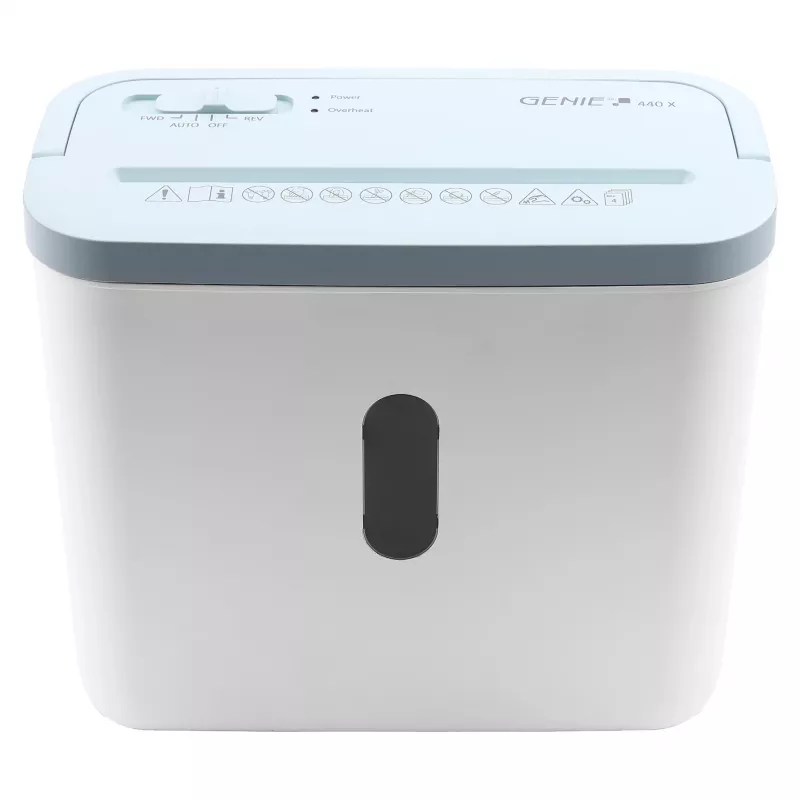 Paper Shredder genie 440 X Blue — Cross Cut 4 x 38 mm, 8 L basket, 300 W