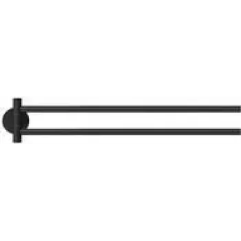 tesa MOON BLACK Handtuchhalter 2 Handtuchstangen adhesive Metal (40562-00000-00)