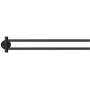 tesa MOON BLACK Handtuchhalter 2 Handtuchstangen adhesive Metal (40562-00000-00)