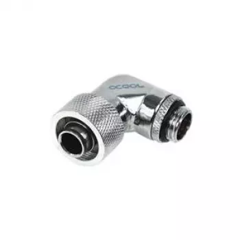 Alphacool HF 16/10 Screw-In Fitting 90° Rotatable G1/4 - Chrome (17080)