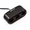 Car cigarette lighter splitter VAKOSS TP-3263CK — 1-to-3 12V power outlet adapter, 3A output, black