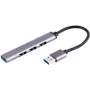 USB Hub ShiverPeaks BS13-50001 USB 3.2 Gen 1 Type-A 5000 Mbit/s Aluminium Black