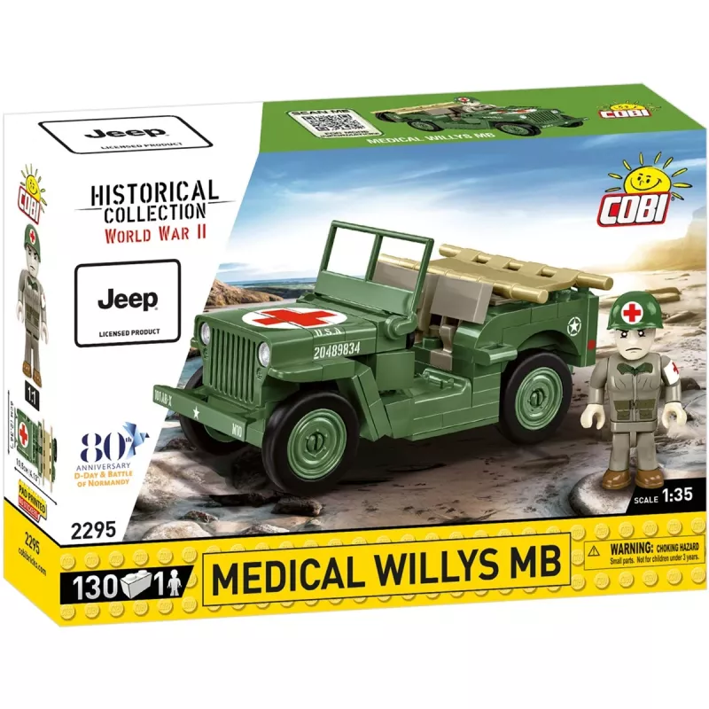 Building blocks COBI Medical Willys MB 130 pieces 6 years