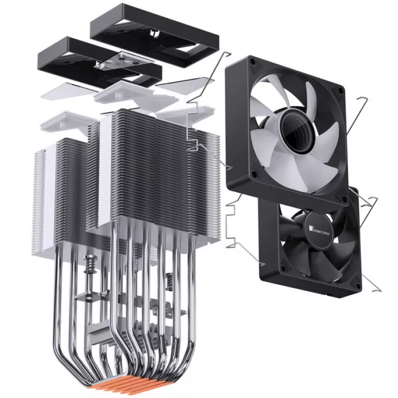 CPU cooler Jonsbo CR-1400 DV2 with 120mm fan, black