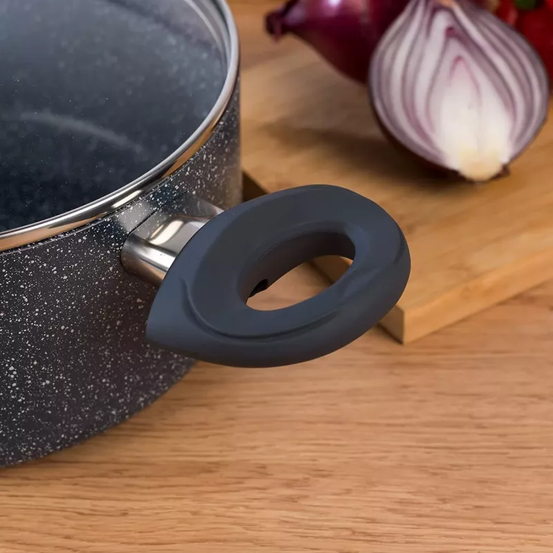 Stockpot Russell Hobbs RH00848EU 20 cm stone – stovetop cooking pot with lid