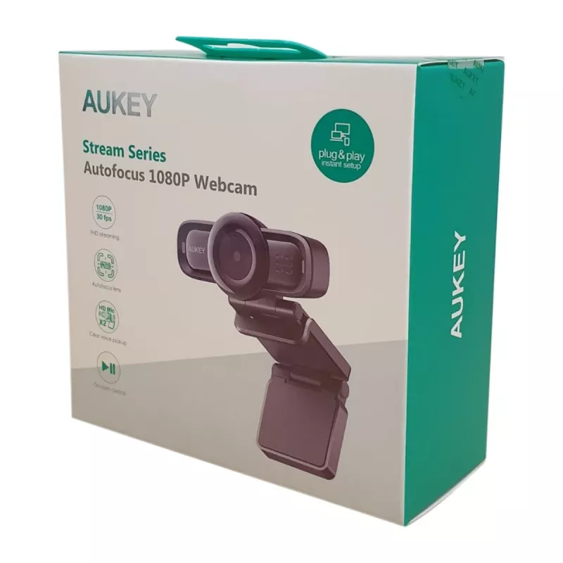 Webcam AUKEY PC-LM3 2 MP 1920 x 1080 pixels USB 2.0 Black