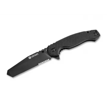 Fixed-blade tactical knife Dönges 01DG006 — stainless steel handle, model 01DG006