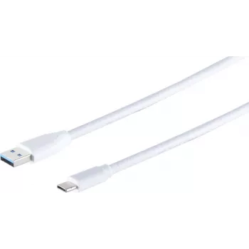 USB cable S/CONN 13-31186 1.8m USB A to USB C 5 Gbit/s White
