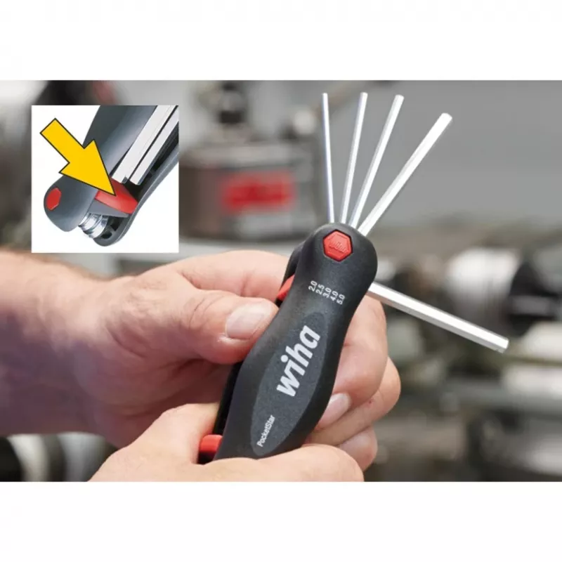 Pocket screwdriver Wiha PocketStar Multi-bit screwdriver, length 120 mm, model 23047