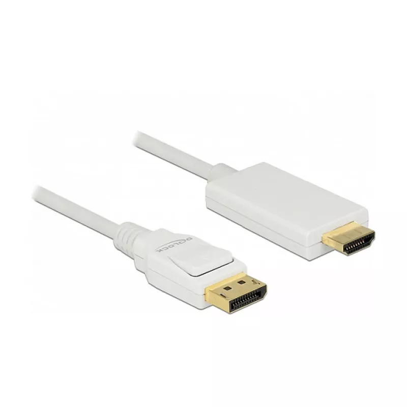 Video Cable Adapter DeLOCK 83817 1m DisplayPort HDMI White