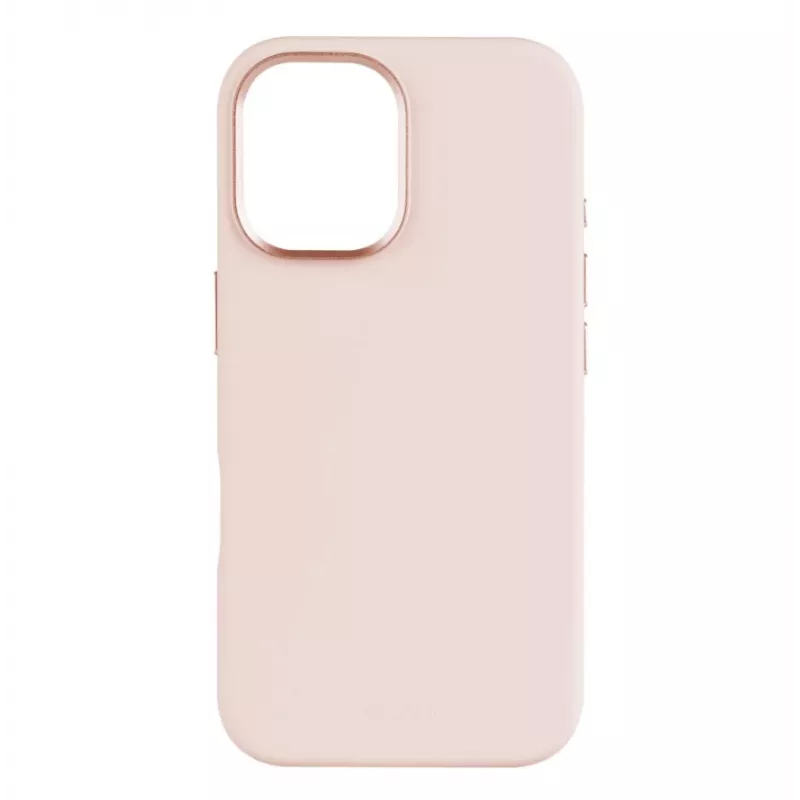 Back cover FIXED for Apple iPhone 16 Liquid silicon Pink with MagFlow slim protective case