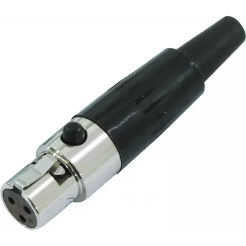 Mini XLR Adapter Omnitronic 30200125 — Mini XLR to XLR adapter, inline coupling
