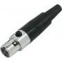 Mini XLR Adapter Omnitronic 30200125 — Mini XLR to XLR adapter, inline coupling