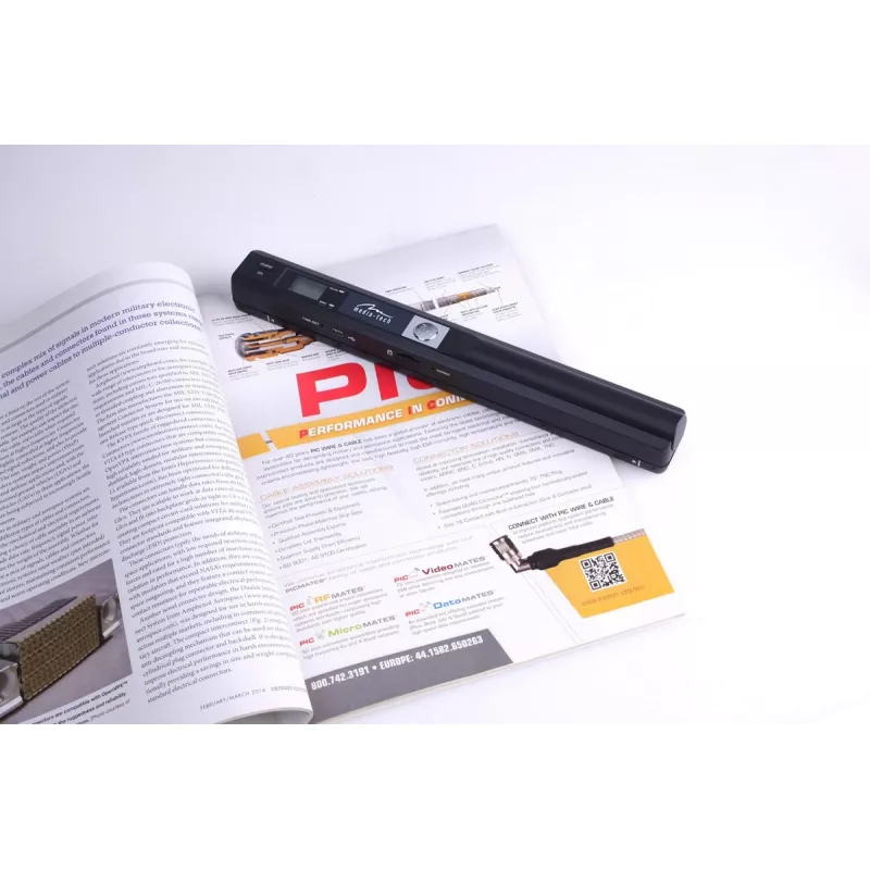 Pen scanner MEDIA-TECH MT4090, black, LED display, USB 2.0, MicroSD, AAA battery