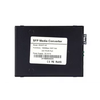 Media converter MikroTik Sedir 1x SFP 1x RJ45 1000Mb/s, max 1000 Mb/s, metal housing, 100–240V AC