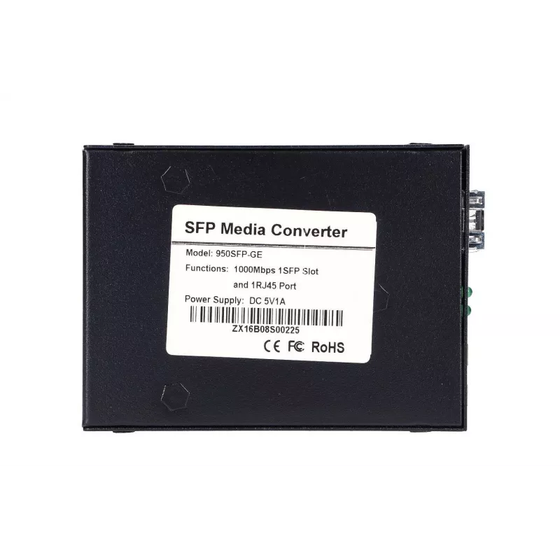 Media converter MikroTik Sedir 1x SFP 1x RJ45 1000Mb/s, max 1000 Mb/s, metal housing, 100–240V AC