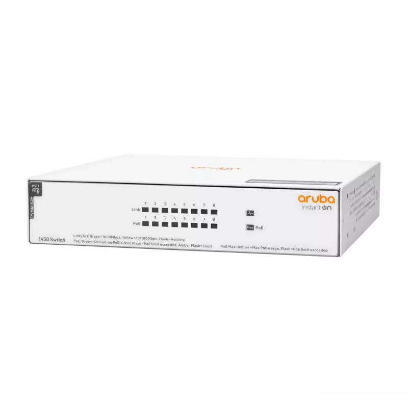 HPE Aruba Networking Networking Instant on Switch 8p Gigabit CL4 PoE 6