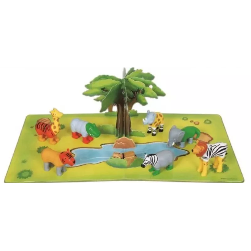 Baby toy MALIK Magnetic Mini Animals Jungle model 62323 — magnetic animal figures set