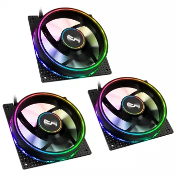 Fan Cryorig Crona S 120 mm Black — 3-pack, 400–1700 RPM, 60.6 cfm, 2.65 mmH₂O