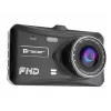 Dashcam TRACER 4TS Full HD dual-channel dash camera, 2 MP main, 0.4 MP interior, 140°/60° angles, 4 inch IPS display, 150 mAh battery, aluminium body, parking assist