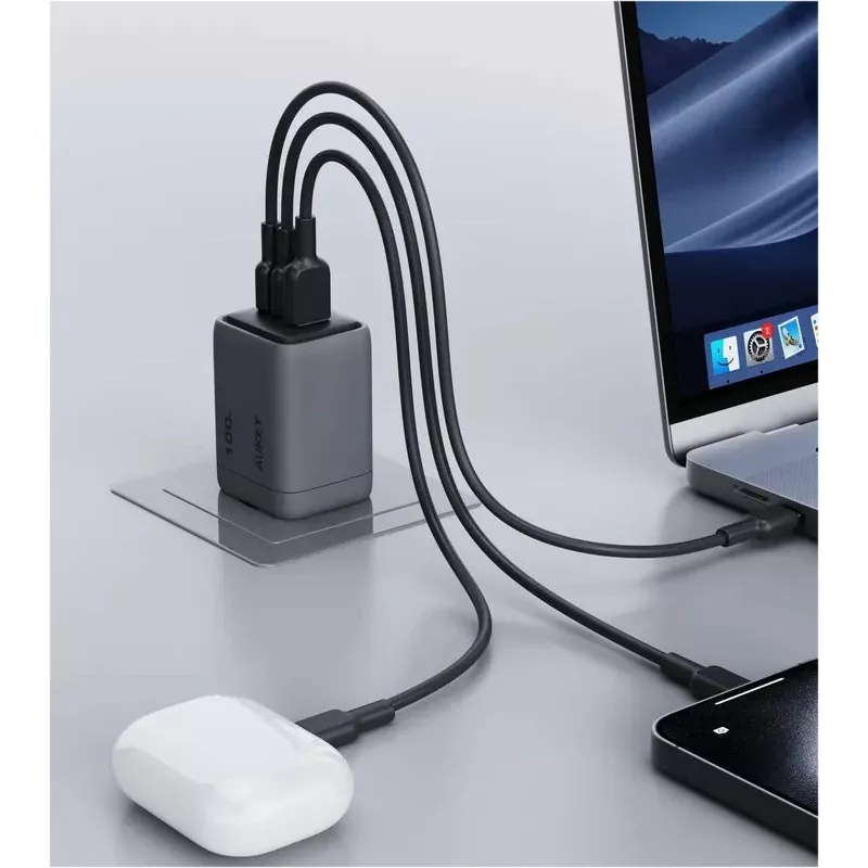 Comet Mix 3 Wall Charger PA-C5 3xUSB (2xUSB-C i 1xUSB-A) 100W 5A QC5.0 PD3.0 AFC PPS FCP SCP