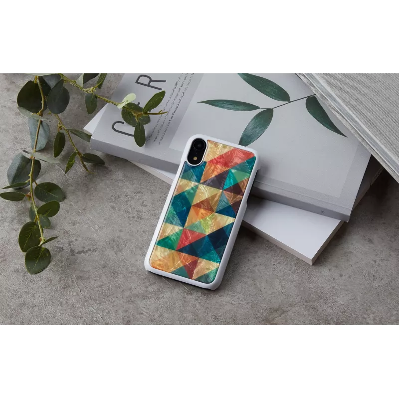 Smartphone case iKins for iPhone XR — Mosaic Black protective cover