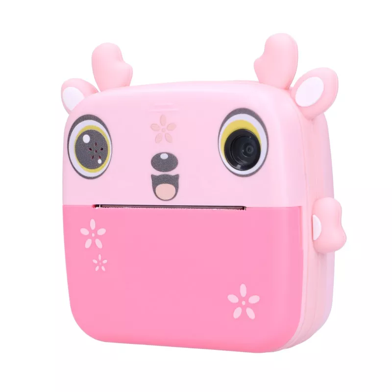 Extralink Set | Thermal Printer EPP-005 Pink + Thermal Paper 3 Rolls | fawn