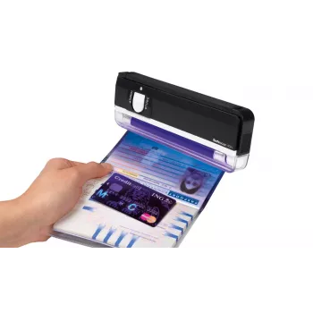 Safescan 40H Portable Counterfeit Money Detector That Checks Banknotes Credit Cards and ID's - UV Money Checker for New Notes - Fake Money Note Check