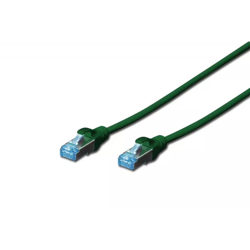 Network Cable Digitus CAT 5e SF/UTP 1m Green RJ-45