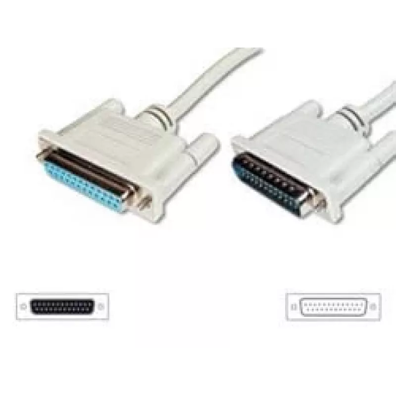 Extension Cable D-Sub25/M - D-Sub25/F Digitus AK-610201-100-E