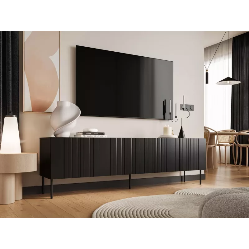 Cama RTV cabinet ISLA 200x40x60 mat black