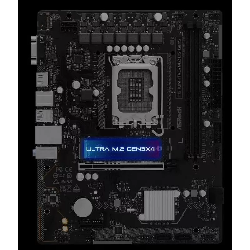 Motherboard ASRock H610M-HVS/M.2 D5 GEN5 – LGA1700, DDR5, PCIe 5.0, mATX