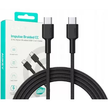 USB-C Cable Aukey CB-CD45 0.9 m — USB Type-C to USB-A, Quick Charge support