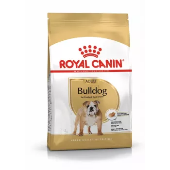 Dry Dog Food Royal Canin Bulldog Adult 12 kg — for Adult Bulldogs, Chicken flavor, 24% protein, 14% fat