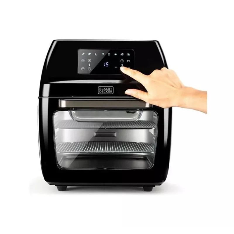 Hot air fryer Black & Decker BXAFO1200E — 12 L, 1700 W, touch control, 40–200°C, rotisserie, baking & frying