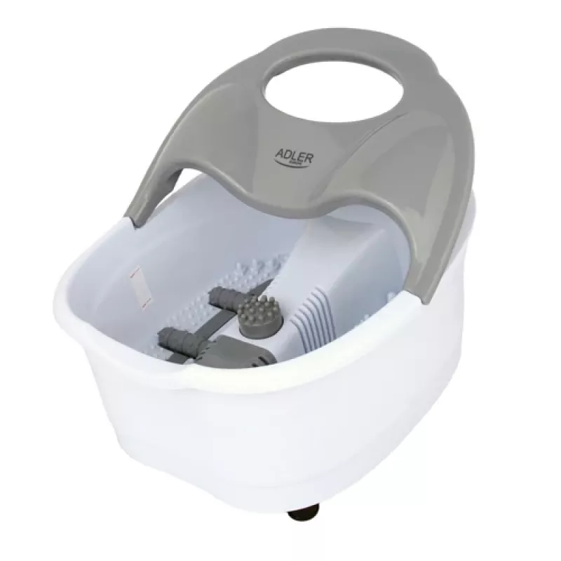 Leg Massager Adler AD 2167 with Rolling and Vibrating Massage, Heat, Adjustable Intensity, 80 W, Grey White