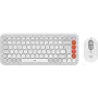 Keyboard and Mouse Combo Logitech POP Icon Combo — Mini Bluetooth QWERTZ keyboard, US International/German layout, Orange/White, mouse included