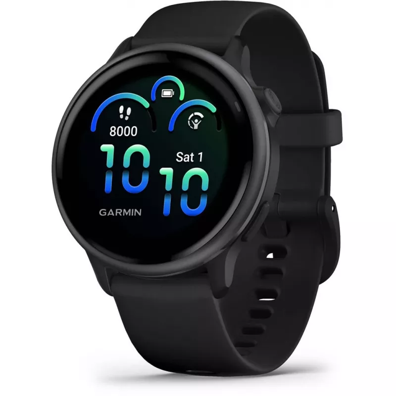 Garmin vívoactive 6 3.05 cm (1.2) AMOLED 42 mm Digital 390 x 390 pixels Touchscreen Black Wi-Fi GPS (satellite)