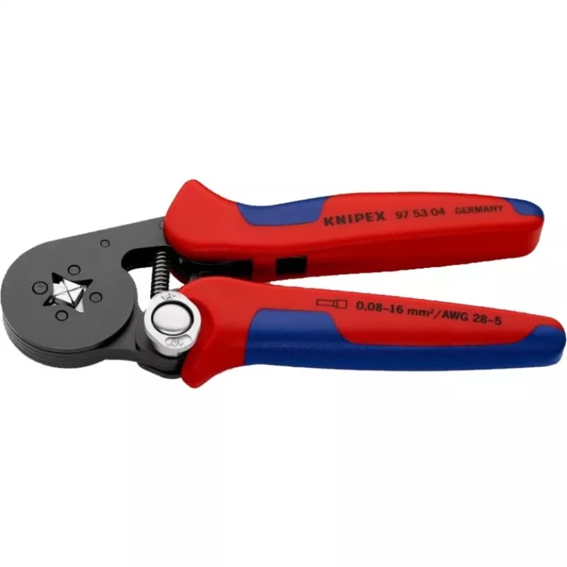 Self-Adjusting Crimping Pliers 97 53 04 SB (Red/Blue, for wire-end ferrules)
