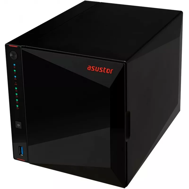 ASUSTOR Nimbustor 4 AS5304T - NAS-Server - 4 Bays - SATA 6Gb/s - RAID 0, 1, 5, 6, 10, JBOD - RAM 4GB - 2,5 Gigabit Ethernet - iSCSI Support (90-AS5304T00-MD30)