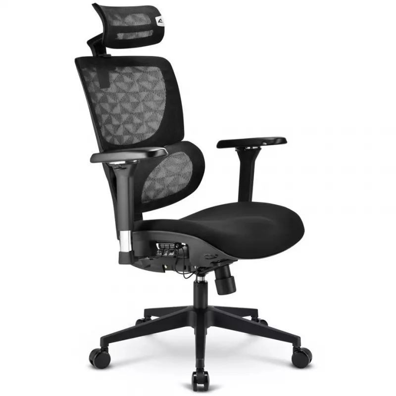 Office chair Sharkoon OfficePal C40 — black, ergonomic design, adjustable height