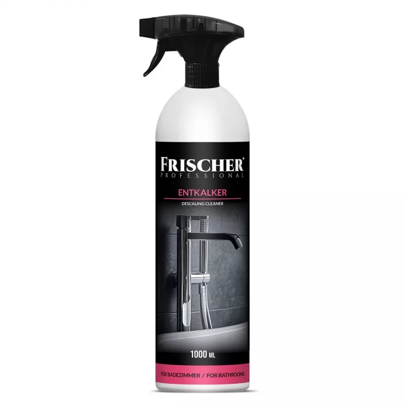 Bathroom descaler FRISCHER FR00232_1000 liquid lime & scale remover for sanitary surfaces, 1 L trigger bottle